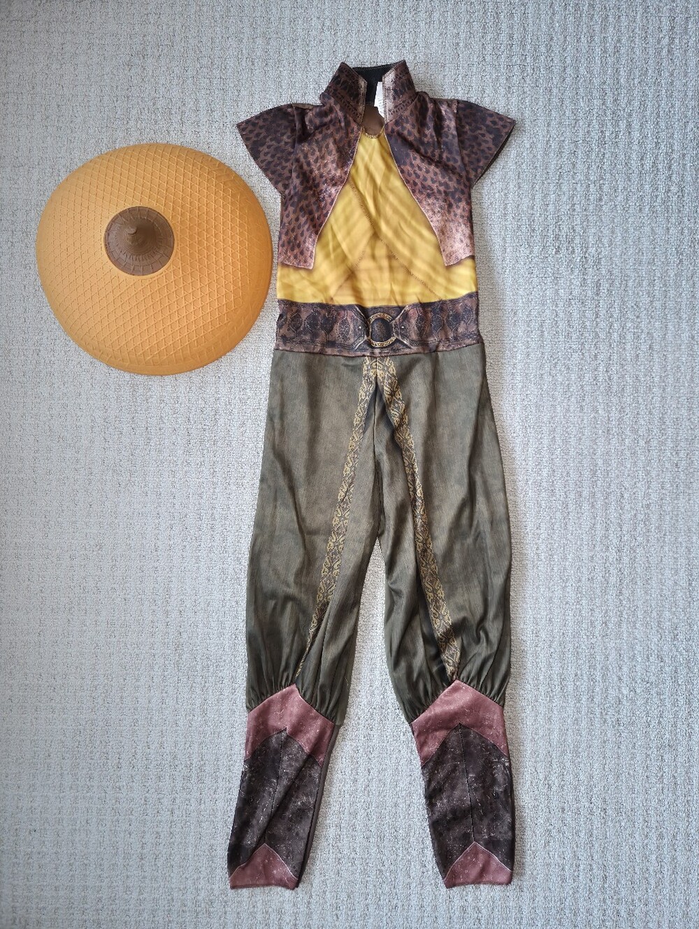 Disney Raya And The Last Dragon Girl's Jumpsuit and Hat Costume Size: M(7-8)